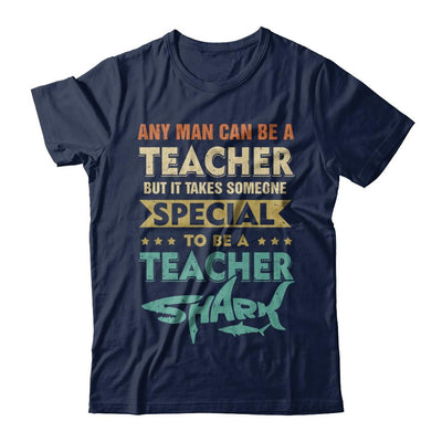 Vintage Someone Special To Be A Teacher Shark Gift-T-Shirt & Hoodie-Classic T-Shirt-Navy