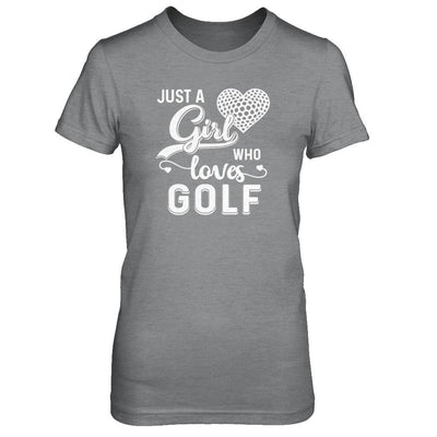Just A Girl Who Loves Golf-T-Shirt & Tank Top-Women's T-Shirt-Sport Grey
