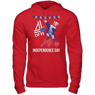 Funny Dabbing Uncle Independence Day 4Th Of July-T-Shirt & Hoodie-Pullover Hoodie-Red