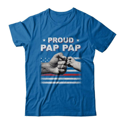 Proud Pap Pap Fireman Firefighter Thin Red Line Flag Fathers Day-T-Shirt & Hoodie-Classic T-Shirt-Royal