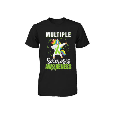 Inspirational Multiple Sclerosis Awareness Unicorn Support Youth-Youth Shirt-Toddler T-Shirt-Black