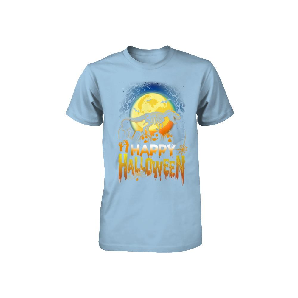 Saurus T Rex Dinosaur Halloween Youth-Youth Shirt-Toddler T-Shirt-Light Blue