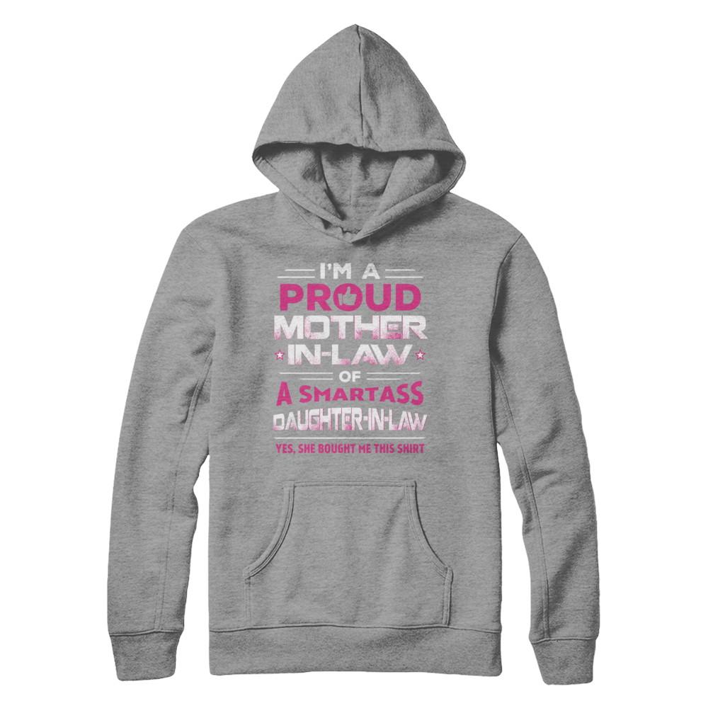 Proud Mother-In-Law Of A Smartass Daughter-In-Law-T-Shirt & Hoodie-Pullover Hoodie-Sport Grey