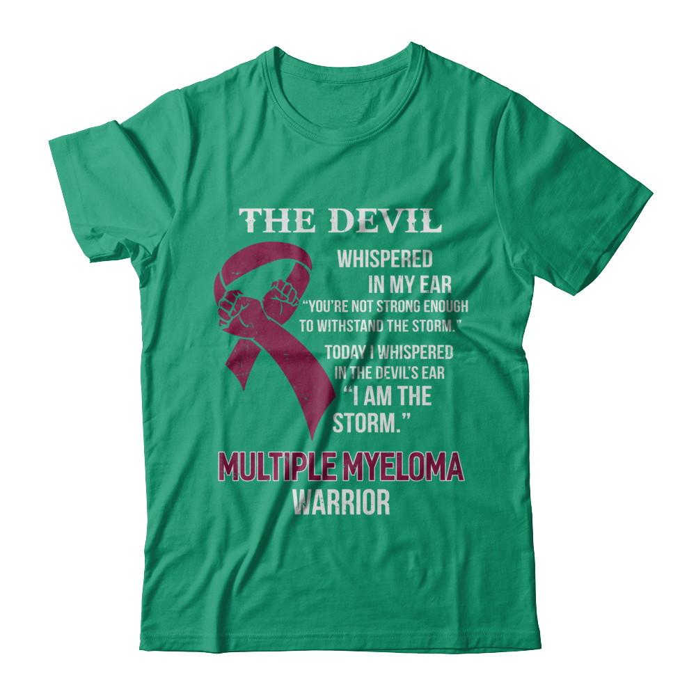 I Am The Storm Support Multiple Myeloma Awareness Warrior Gift-T-Shirt & Hoodie-Classic T-Shirt-Kelly Green