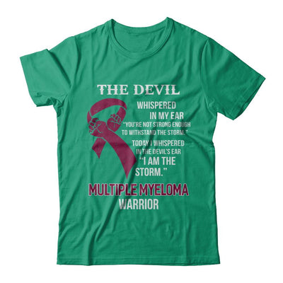 I Am The Storm Support Multiple Myeloma Awareness Warrior Gift-T-Shirt & Hoodie-Classic T-Shirt-Kelly Green