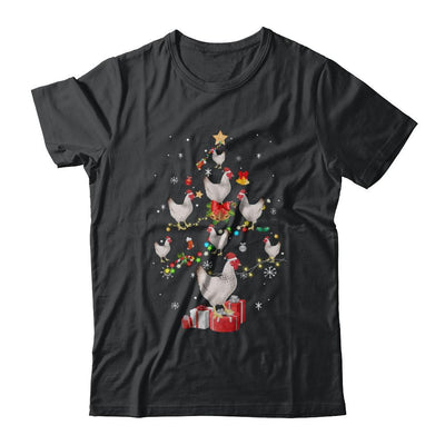 Farmer Chicken Christmas Tree Decor Xmas Gift-T-Shirt & Sweatshirt-Classic T-Shirt-Black
