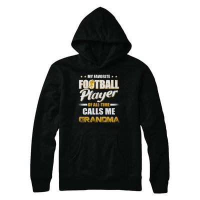 My Favorite Football Player Calls Me Grandma Football-T-Shirt & Hoodie-Pullover Hoodie-Black