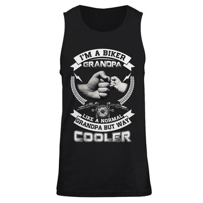 I'm A Biker Grandpa Like A Normal Grandpa But Way Cooler-T-Shirt & Hoodie-Unisex Tank-Black