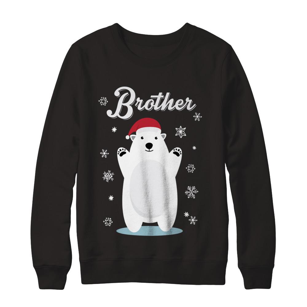 Brother Bear Christmas Santa Pajamas-T-Shirt & Sweatshirt-Crewneck Sweatshirt-Black