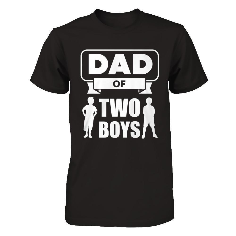 Dad Of Two Boys-T-Shirt & Hoodie-Classic T-Shirt-Black