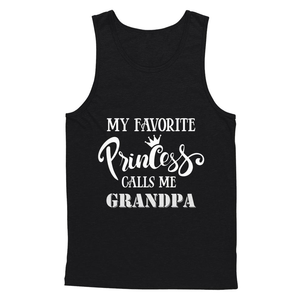 My Favorite Princess Calls Me Grandpa-T-Shirt & Hoodie-Unisex Tank-Black