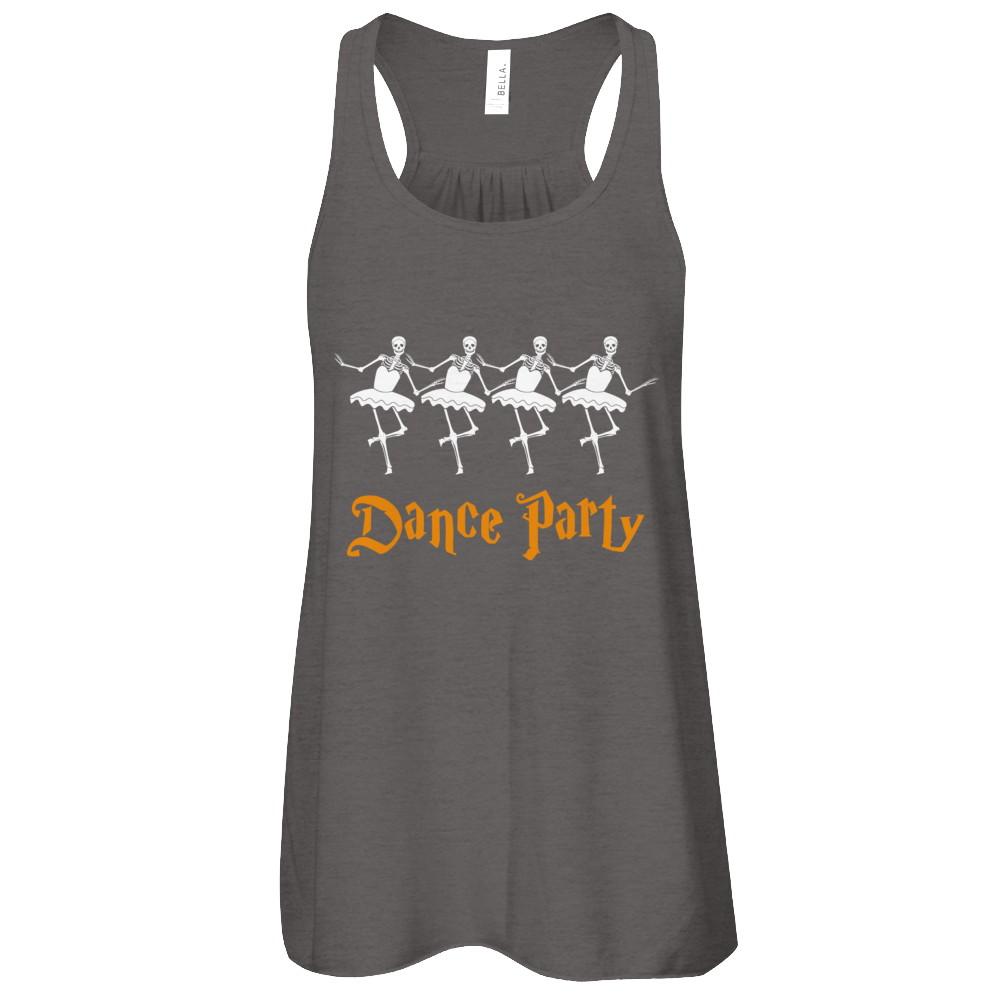 Ballet Skeleton Dance Party Happy Halloween-T-Shirt & Tank Top-