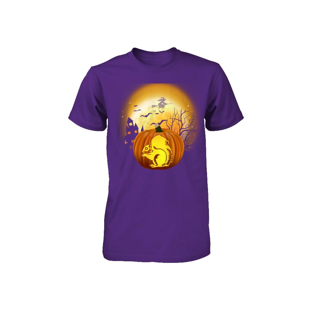 Pumpkin Squirrel Halloween Human Costume Youth-Youth Shirt-