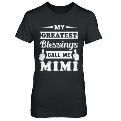 My Greatest Blessings Call Me Mimi-T-Shirt & Hoodie-Women's T-Shirt-Black