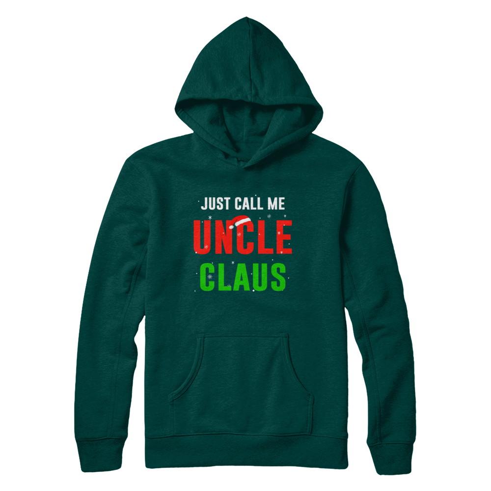 Santa Uncle Claus Matching Family Christmas Pajamas-T-Shirt & Sweatshirt-Pullover Hoodie-Deep Forest