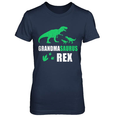 Grandmasaurus Grandma Saurus Dinosaur T-Rex Mothers Day-T-Shirt & Hoodie-Women's T-Shirt-Navy