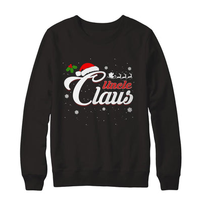 Matching Family Christmas Uncle Claus-T-Shirt & Sweatshirt-Crewneck Sweatshirt-Black