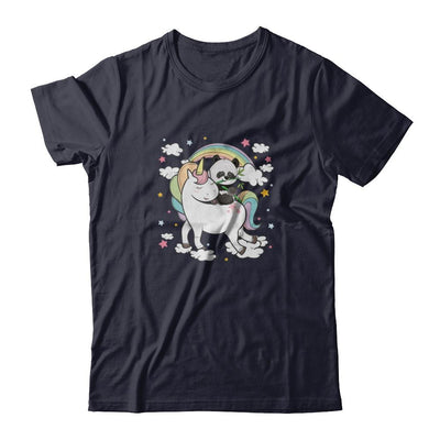 Panda Riding Unicorn-T-Shirt & Tank Top-Premium T-Shirt-Midnight Navy