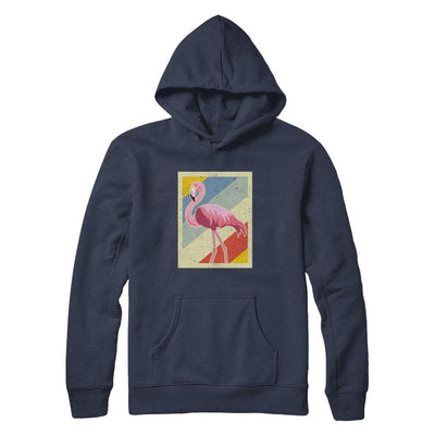 Distressed Vintage Flamingo Style-T-Shirt & Hoodie-Pullover Hoodie-Navy