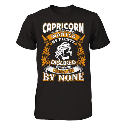 Capricorn Hated By Many Wanted By Plenty-T-Shirt & Hoodie-Premium T-Shirt-Black