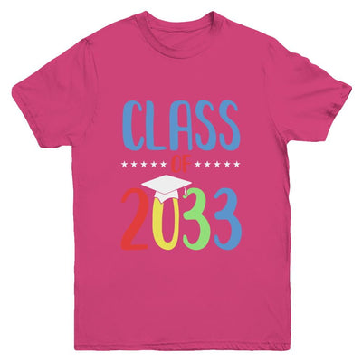 Grow With Me First Day Of School Class Of 2033 Youth-Youth Shirt-Youth T-Shirt-Heliconia