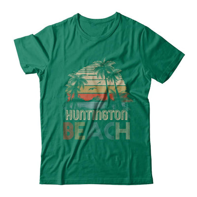 Vintage Summer Huntington Beach California-T-Shirt & Hoodie-Classic T-Shirt-Kelly Green