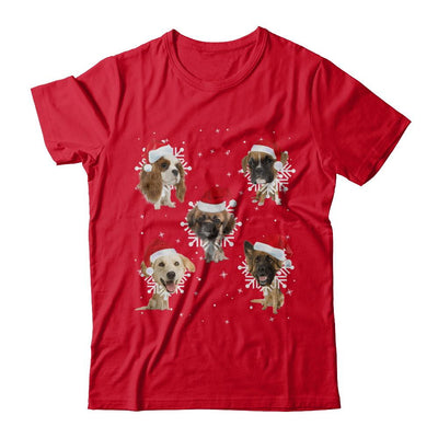 Cute Dog's Christmas Snowflakes Cat Claus-T-Shirt & Sweatshirt-Premium T-Shirt-Red