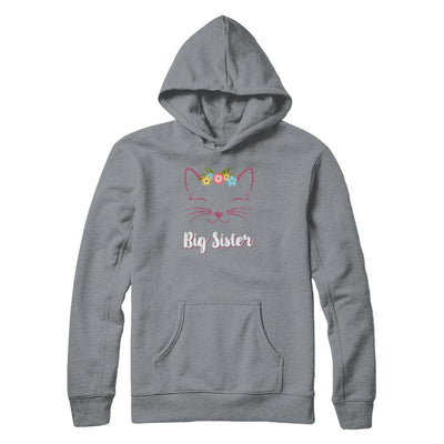 Kitty Cat Big Sister I'm Going To Be A Big Sister-T-Shirt & Tank Top-Pullover Hoodie-Light Steel