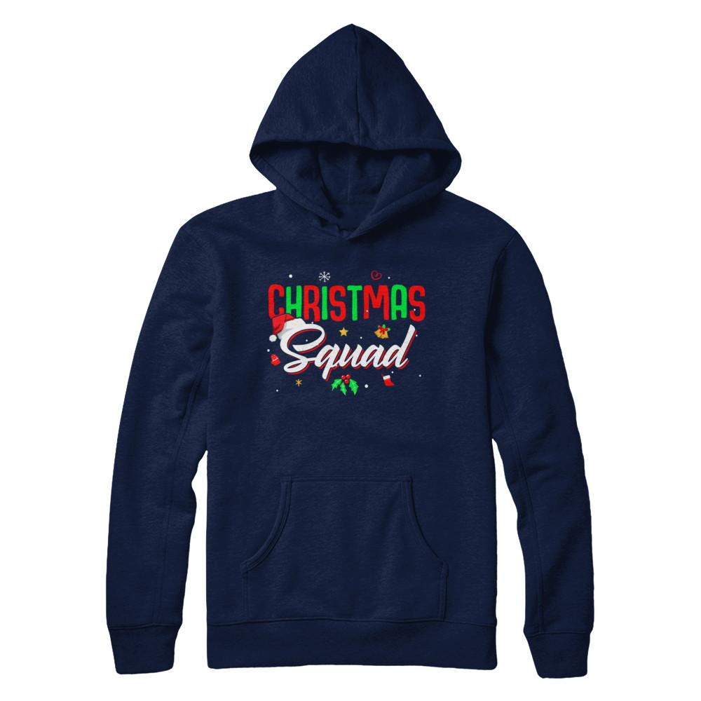 Matching Family Christmas Squad-T-Shirt & Sweatshirt-Pullover Hoodie-Navy