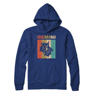 Vintage Gemini Zodiac May June Birthday Gift-T-Shirt & Hoodie-Pullover Hoodie-Deep Royal