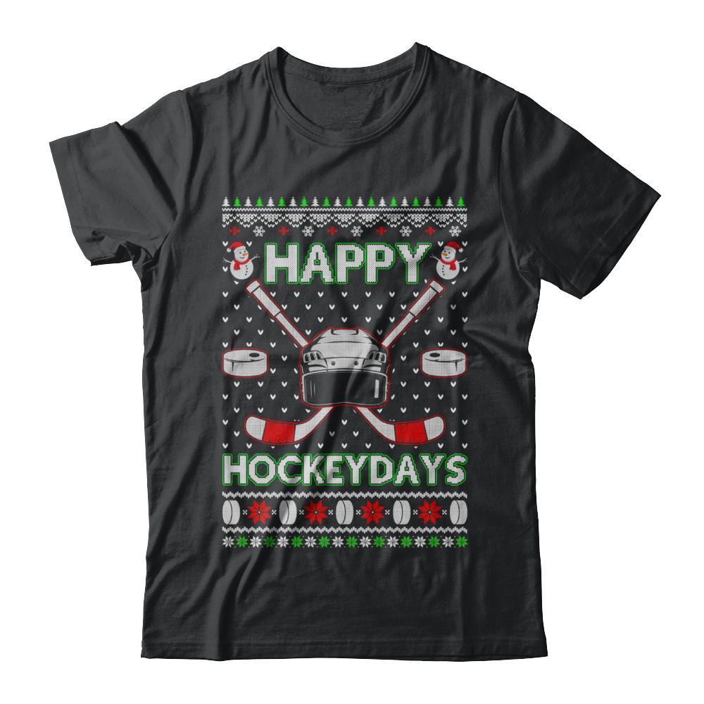 Happy Hockeydays Hockey Ugly Christmas Sweater