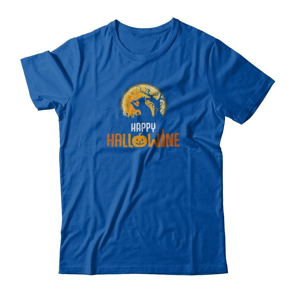 Happy Hallowine Drinking Wine Cat Lover 2017-T-Shirt & Tank Top-Premium T-Shirt-Royal