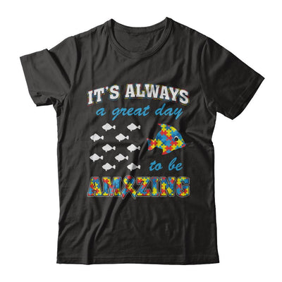 Autism It's Always A Great Day To Be Amazing-T-Shirt & Hoodie-Premium T-Shirt-Black