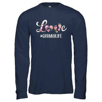Love Grannylife Matching Grandchild And Granny Gifts-T-Shirt & Hoodie-Long Sleeve T-Shirt-Navy