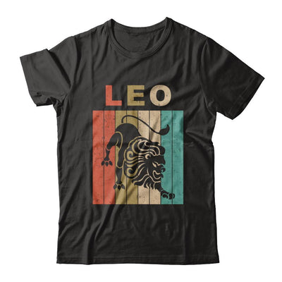 Vintage Leo Zodiac July August Birthday Gift-T-Shirt & Hoodie-Classic T-Shirt-Black