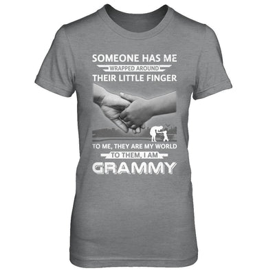 Someone Has Me Wrapped Around Their Little Finger GRAMMY-T-Shirt & Hoodie-Women's T-Shirt-Sport Grey