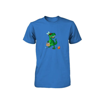 Funny Dabbing Cool Easter Bunny Dinosaur Youth-Youth Shirt-