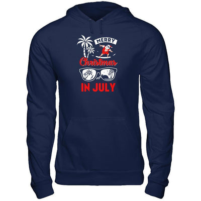Merry Christmas In July-T-Shirt & Tank Top-Pullover Hoodie-Navy