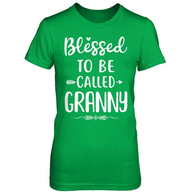 Funny Grandma Blessed To Be Called Granny-T-Shirt & Hoodie-Women's T-Shirt-Irish Green