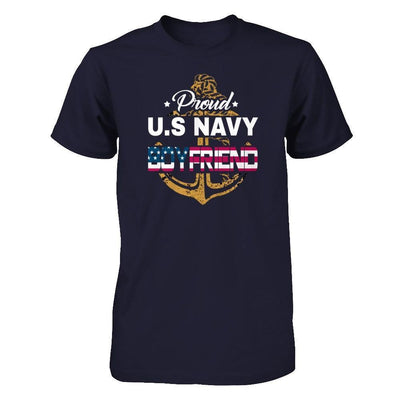 Proud US Navy Boyfriend-T-Shirt & Hoodie-Premium T-Shirt-Midnight Navy