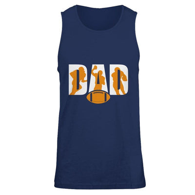 Football Dad Father's Day-T-Shirt & Hoodie-Unisex Tank-Navy