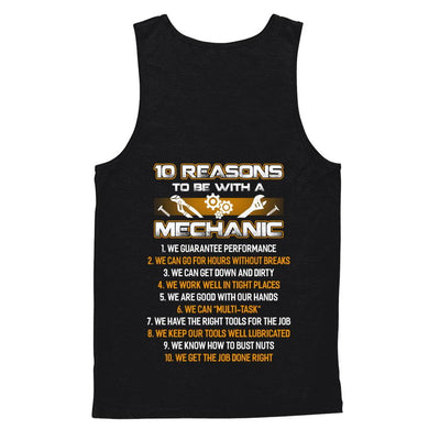 10 Reasons To Be With A Mechanic-T-Shirt & Hoodie-Unisex Tank-Black