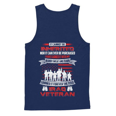 It Cannot Be Inherited I Owned It Forever The Title Iraq Veteran-T-Shirt & Hoodie-Unisex Tank-Navy
