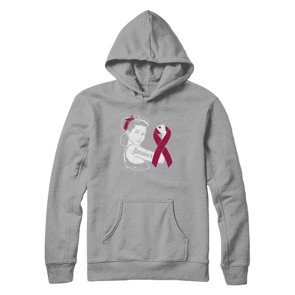 We Can Cure It Multiple Myeloma Awareness Survivor-T-Shirt & Hoodie-Pullover Hoodie-Light Steel