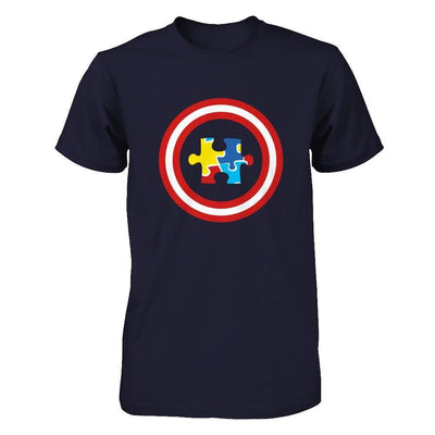 Captain Autism Awareness-T-Shirt & Hoodie-Premium T-Shirt-Midnight Navy
