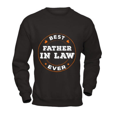 Best Father In Law Ever-T-Shirt & Hoodie-Crewneck Sweatshirt-Black