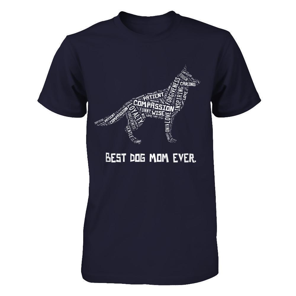 Best Dog Mom Ever German Shepherd Lovers-T-Shirt & Hoodie-Premium T-Shirt-Midnight Navy