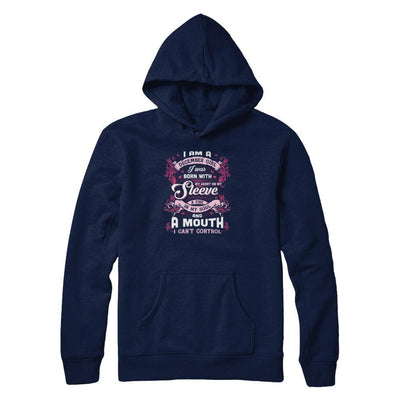 I Am A December Girl I Was Born With My Heart On My Sleeve-T-Shirt & Tank Top-Pullover Hoodie-Navy