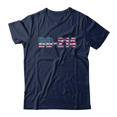 Proud DD-214 Alumni Vintage American US Veteran-T-Shirt & Hoodie-Classic T-Shirt-Navy
