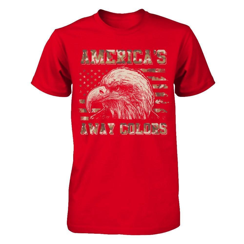 America's Away Colors-T-Shirt & Hoodie-Premium T-Shirt-Red